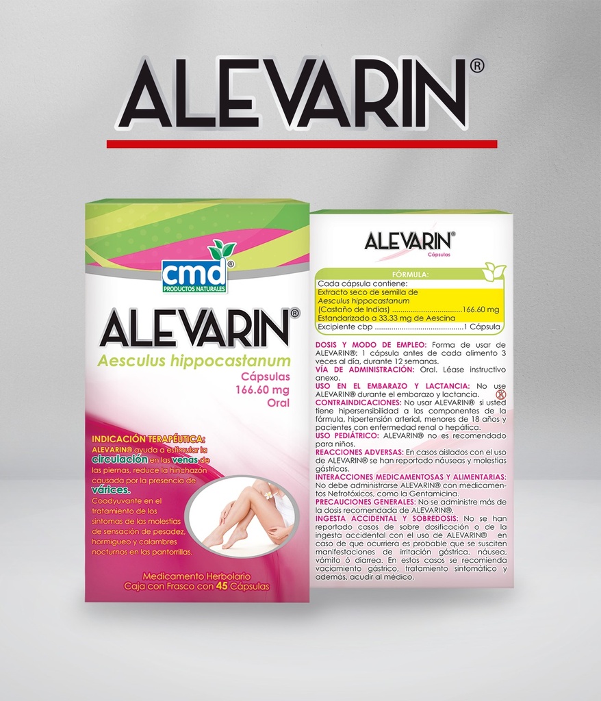 Alevarin Capsulas C45 (Castaña de Indias)