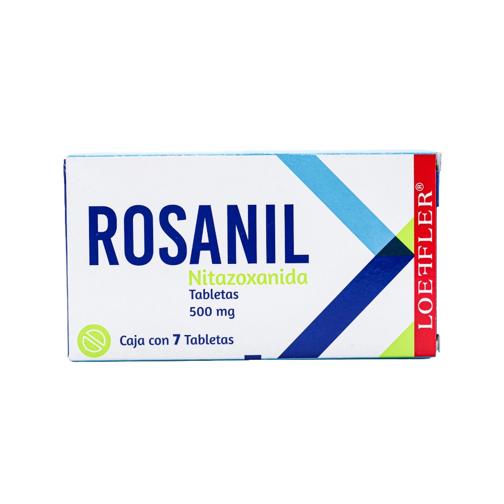 [7502211783954] Rosanil 500mg Tabletas C7 (Nitazoxanida)