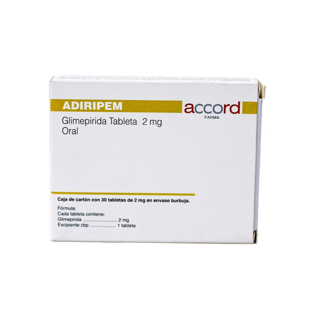 Adiripem 2mg Tabletas C30 (Glimepirida) Accord