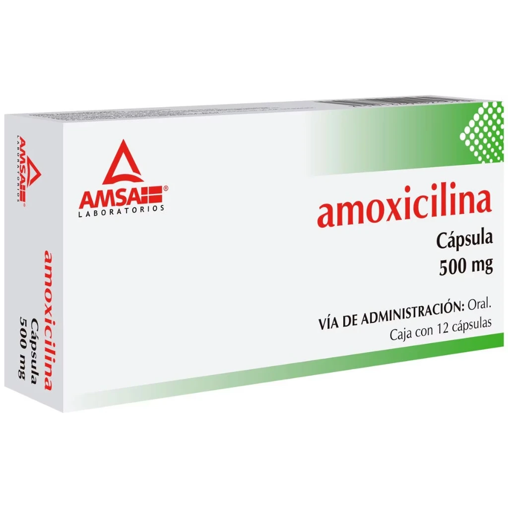 [7501349021570] Amoxicilina 500 mg c12 Capsulas (Amsa)