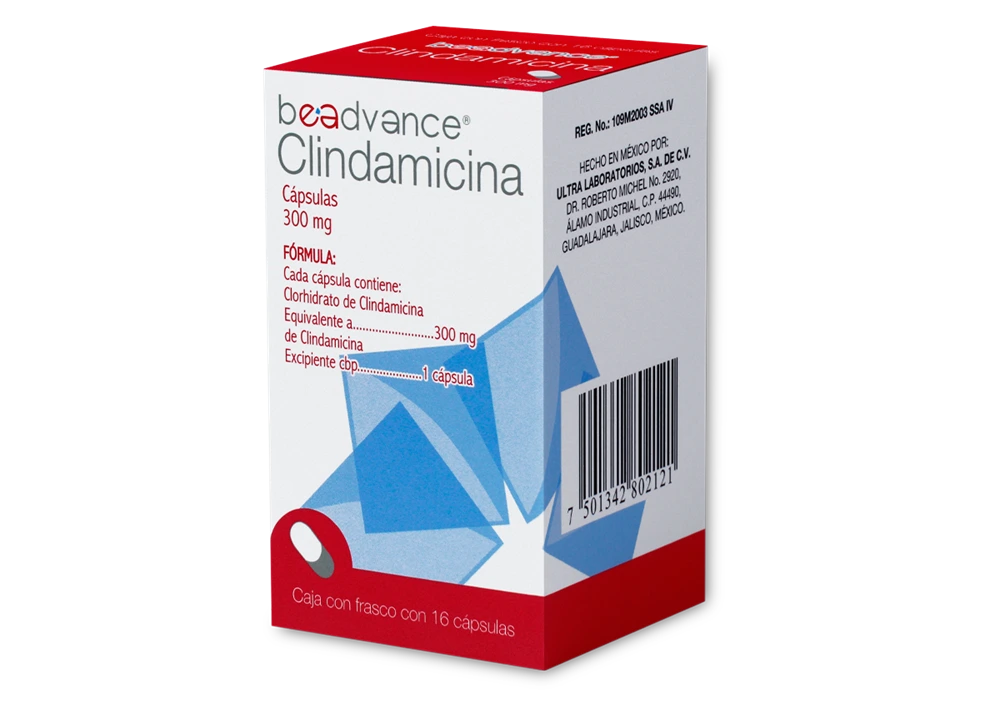 Clindamicina 300 mg c16 Capsulas (Be Advance)