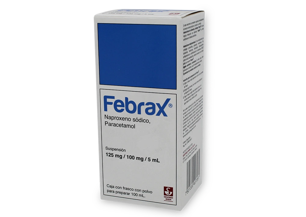 [7501300407061] Febrax 100 mL (Naproxeno 125 mg - Paracetamol 100 mg)