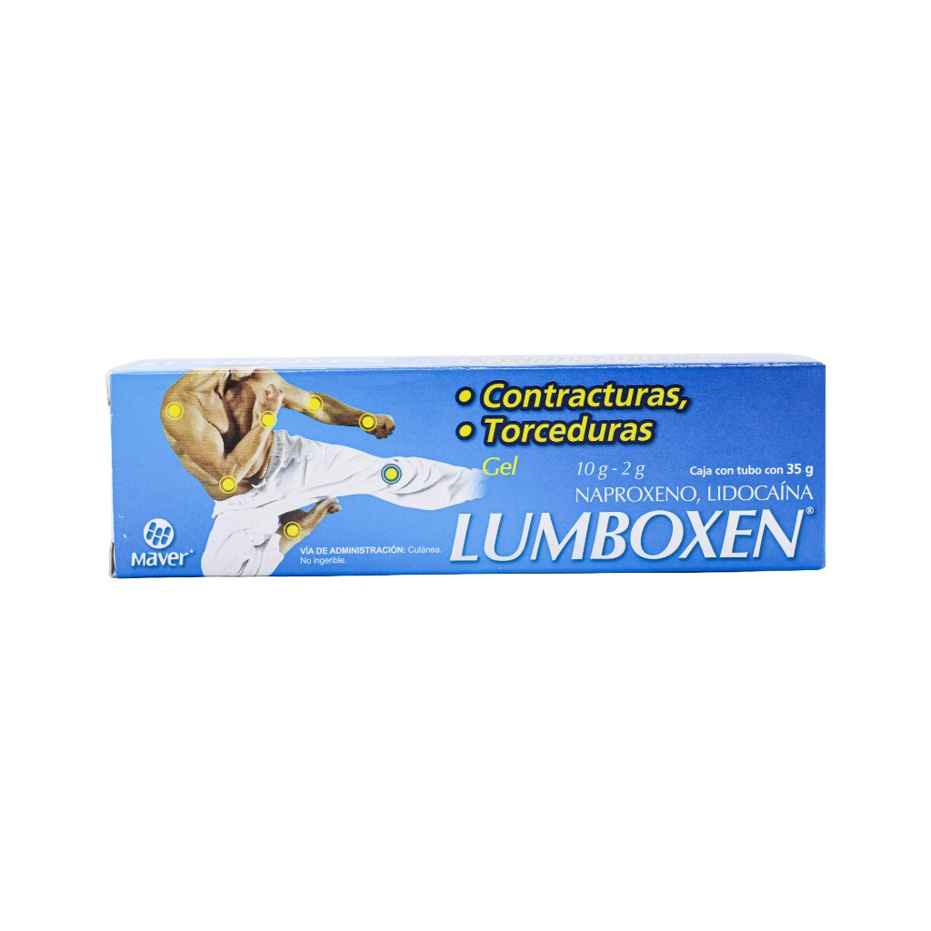 [7502009745546] Lumboxen Azul Gel 35g (Naproxeno 10 mg - Lidocaina 2 mg)