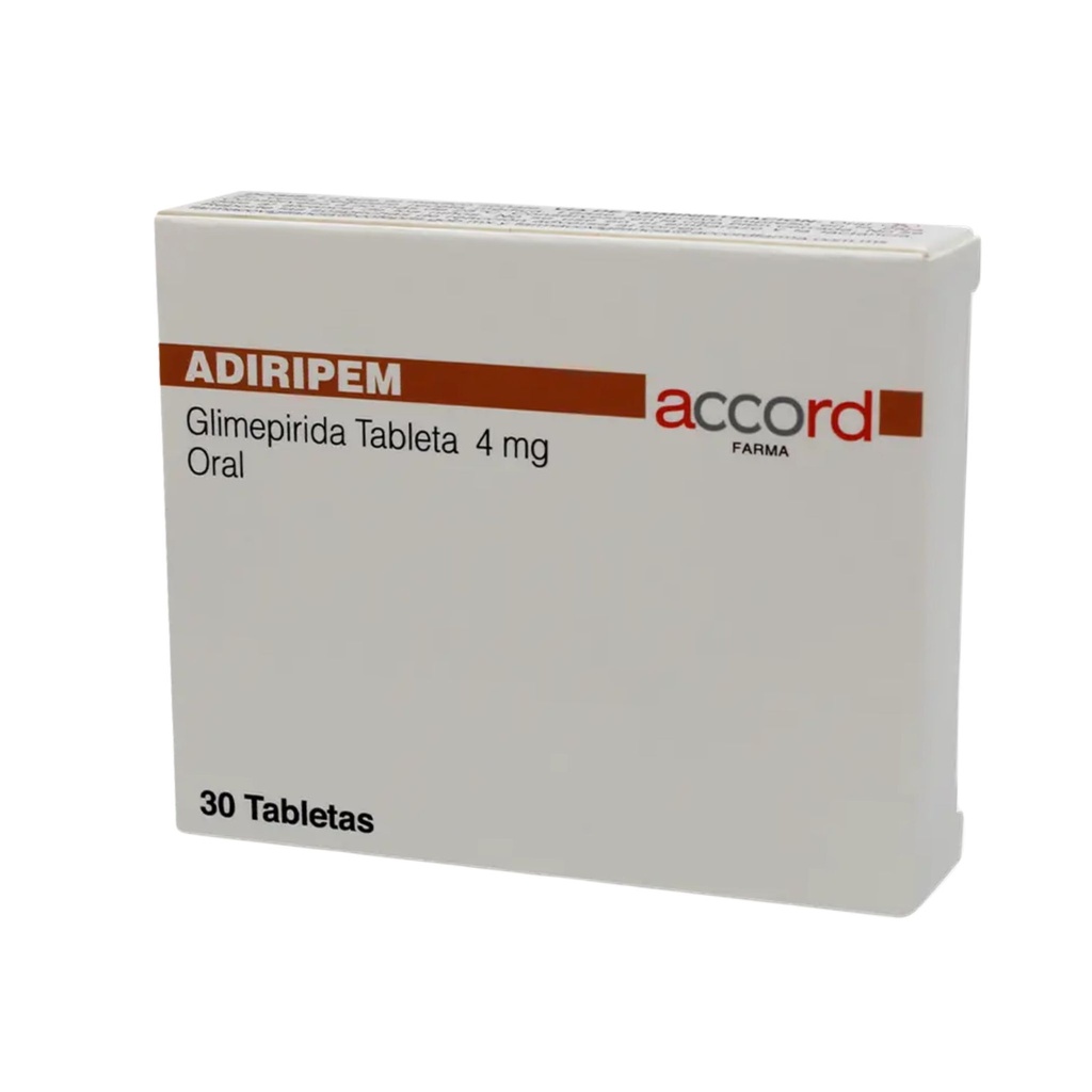 Adiripem 4mg Tabletas C30 (Glimepirida) Accord