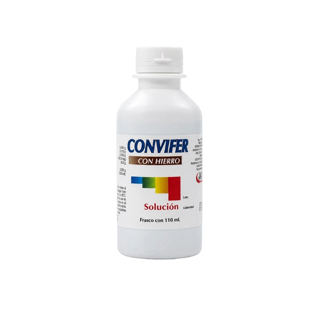 [7501825300175] Convifer con Hierro Solucion 110 ml (Vitaminas B | Hierro)
