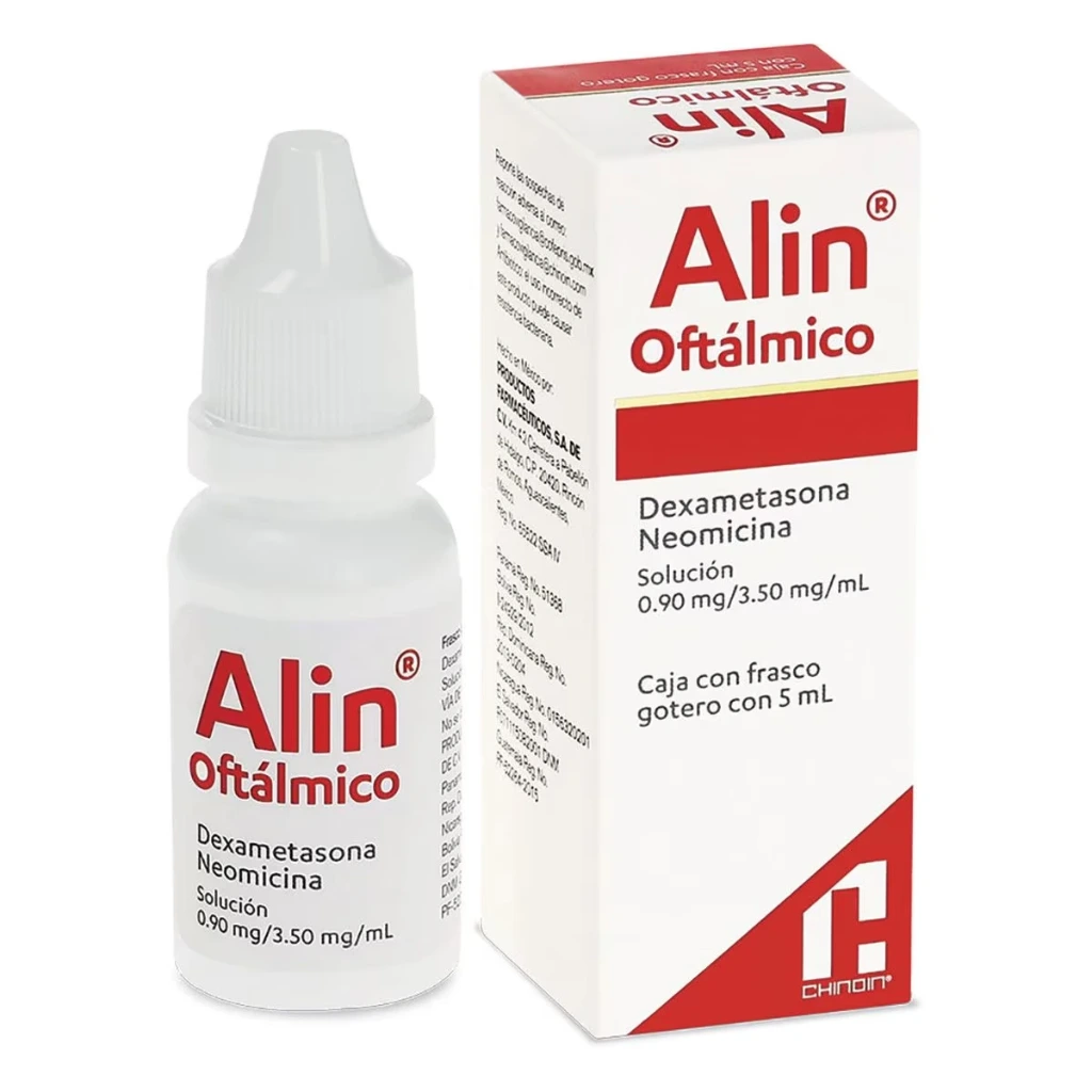 [7501088505355] Alin Oftalmico 5mL (Dexametasona 0.90 mg / Neomicina 3.50 mg / mL)
