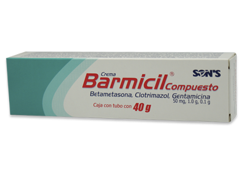 Barmicil Compuesto 40g 50mg/1g/0.10g (Betametazona/Clotrimazol/Gentamicina)