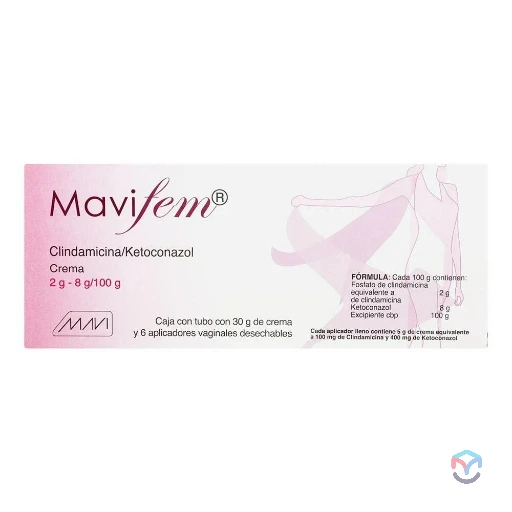 [785118752941] Crema Mavifem 30g (Clindamicina  2g - Ketoconalzol 8 g / 100g)