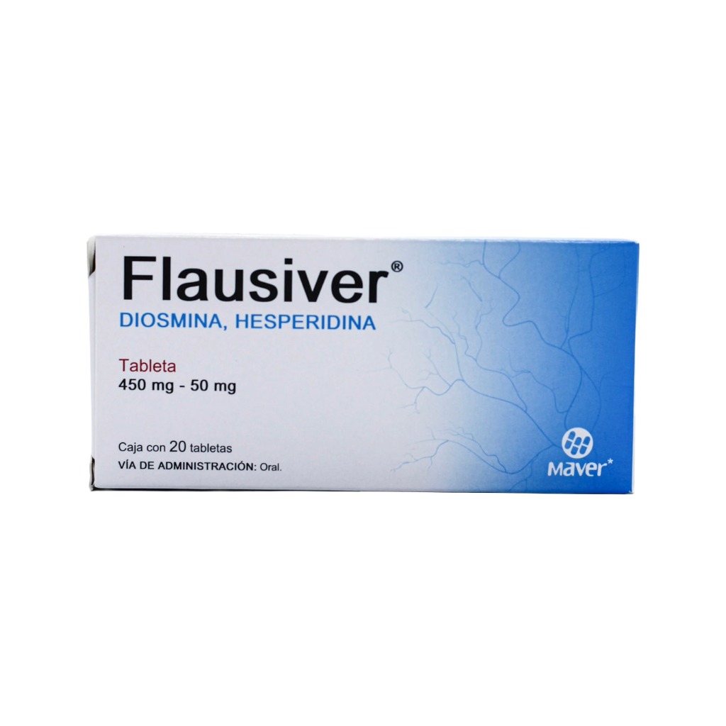 Flausiver  450 / 50 mg Tabletas C20 (Diosmina / Hesperidina) Maver