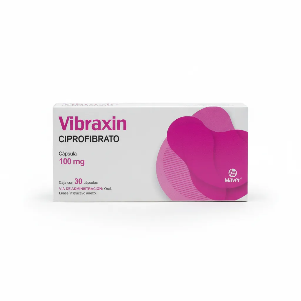 [7502009748608] Vibraxin C30 Capsulas 100 mg (Ciprofibrato)