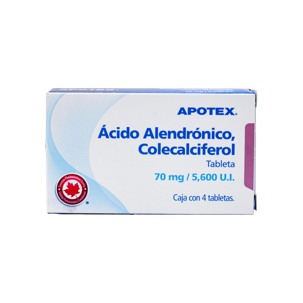 ACIDO ALENDRONICO /COLECALCIFEROL 4TAB 70MG/5600U      (COLECALCIFEROL 1.00 S/G ACIDO ALENDRONICO 70.00 MG)