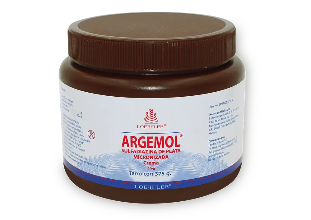 ARGEMOL 1 TARRO 1/100G CON 375 G (SULFADIAZINA DE PLATA 1.00 G)