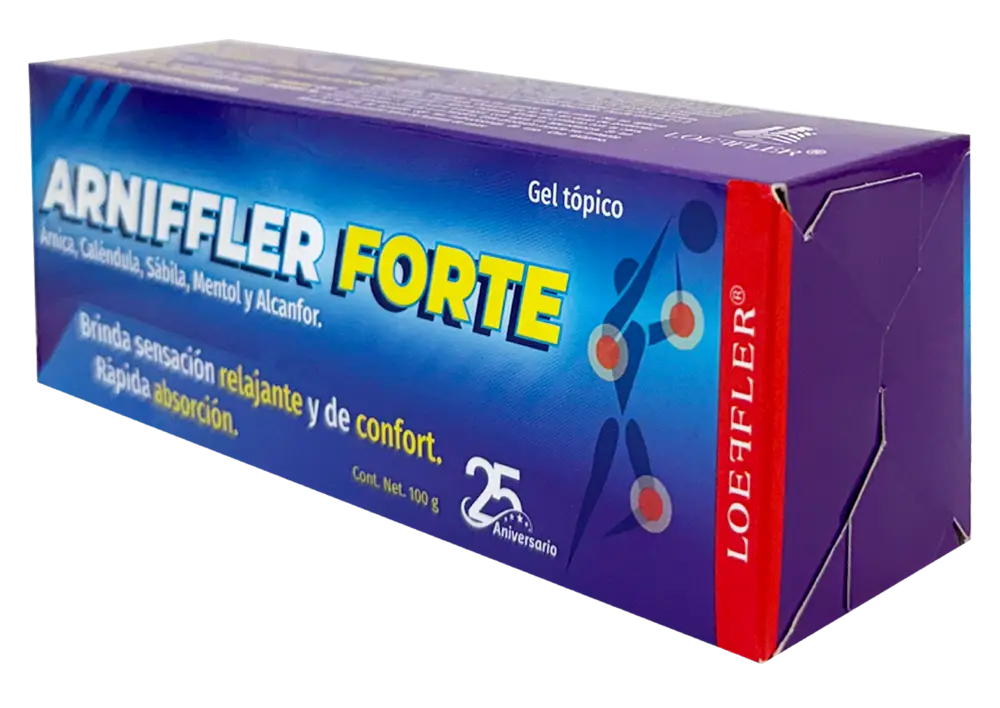 Arniffler Forte Gel 100 G (Calendula 1.00 S/G Alcanfor 1.00 S/G SABILA 1.00 S/G Mentol 1.00 S/G Arnica Montana 1.00 S/G)