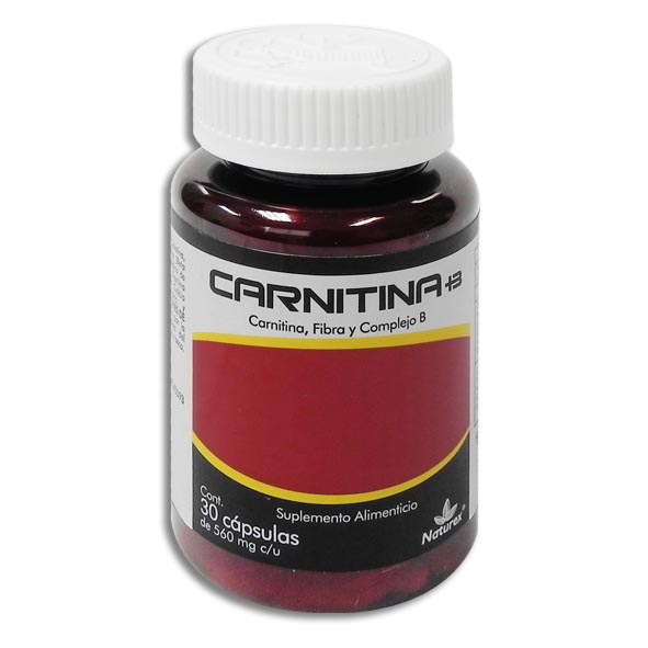 [7502009743993] CARNITINA+B 30 Capsulas 560 MG (Vitamina B5 5.00 MG L-Carnitina 240.00 S/G Vitamina B1 5.00 MG)