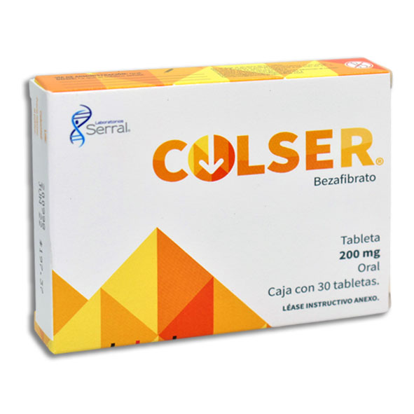 Colser 200mg Tabletas C30 (Bezafibrato) Serral