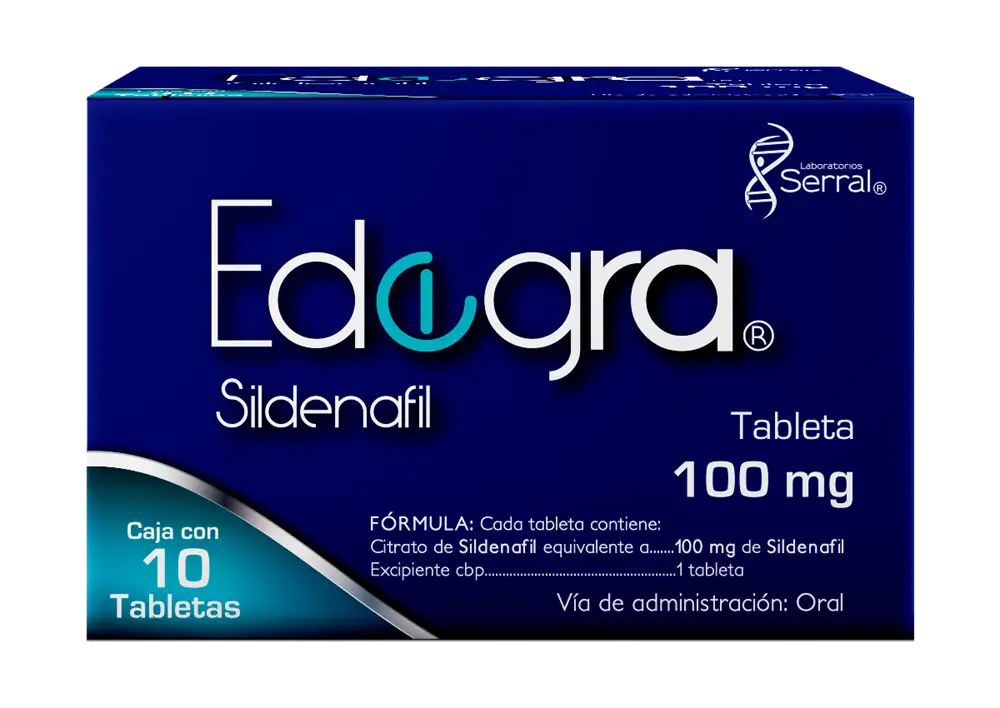 [7501258211345] Edegra 100 Tabletas C10 (Sildenafil) Serral