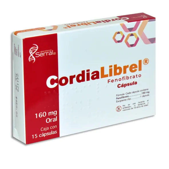Cordialibrel 160 mg Capsulas C15 (Fenofibrato) Serral