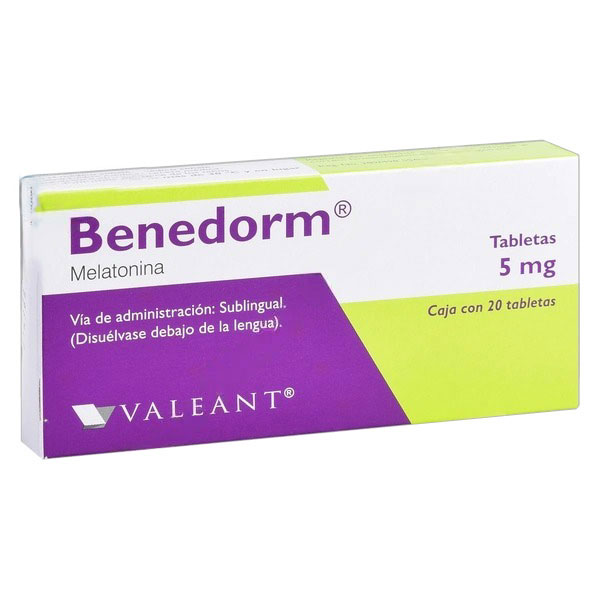 Benedorm SL 5 mg Tabletas C20 (Melatonina) Valeant